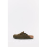 BIRKENSTOCK THYME BOSTON NARROW SUEDE LEATHER CLOGS